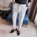 Men's Clothing Casual Nine Point Trousers Summer New Style Drop Feel Trousers Trendy Thin Straight Leg Long Trousers_viptrois.com
