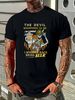 Skeleton The Devil Whispered To Me Bring Beer T Shirt Size S 5XL Streetwear Slightly Designer Clothes Summer Graphic Top For Everyday Wear_viptrois.com