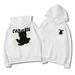 Pure American Style Trendy Brand Super Cute Cat Print Sweatshirt Women Spring And Autumn Thin Large Plus Size Slimming Hooded_viptrois.com