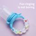 Mother & Kids Baby Fruit And Vegetable Music Rattle Design Food Pacifier Fruit And Vegetable Bag Complementary Food Bite Pacifier_viptrois.com