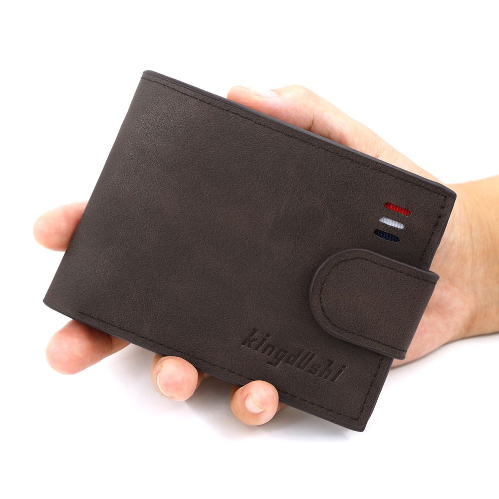Wallet Card Cases Short Wallet Multi Function Men's Simple Coin Purse Multi Card Slot Wallet Zipper Coin Bag_viptrois.com