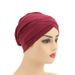high quality modal forehead cross turban hat high elastic solid color adult pullover bottom elastic hat_viptrois.com