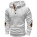 Men's Clothing American Loose Henry Placket Jacket Foreign Trade Pullover Hooded Texture Jacquard Thickened Men's Sweatshirt_viptrois.com