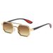 Men's Metal Double Beam Sunglasses - Small Frame UV400 Protection, Fashion Business & Outdoor Shades_viptrois.com