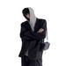 CT High-End Cool Style Lapel Collar White Padded Shoulder Blazer For Men Korean Trendy Casual Loose Fit Single Suit_viptrois.com