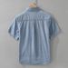 Retro Denim Short Sleeved Shirt For Men, Fashionable And Versatile, Artistic And Casual Loose Top_viptrois.com