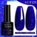LILY'CUTE Professional Nail Gel Set - Multi-Color UV/LED Soak-off Gel Polish With Top Coat For Salons - 7ml Bottles_viptrois.com