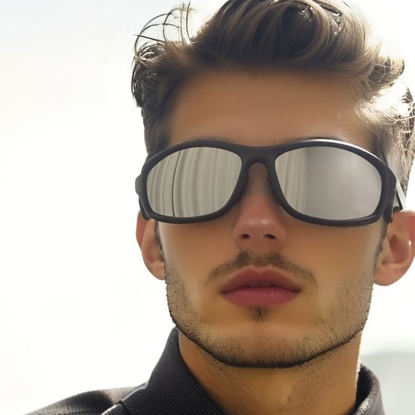 Full Frame Sports Sunglasses Hollow Temples Cycling Windproof UV PC Men's And Women's Sunglasses_viptrois.com
