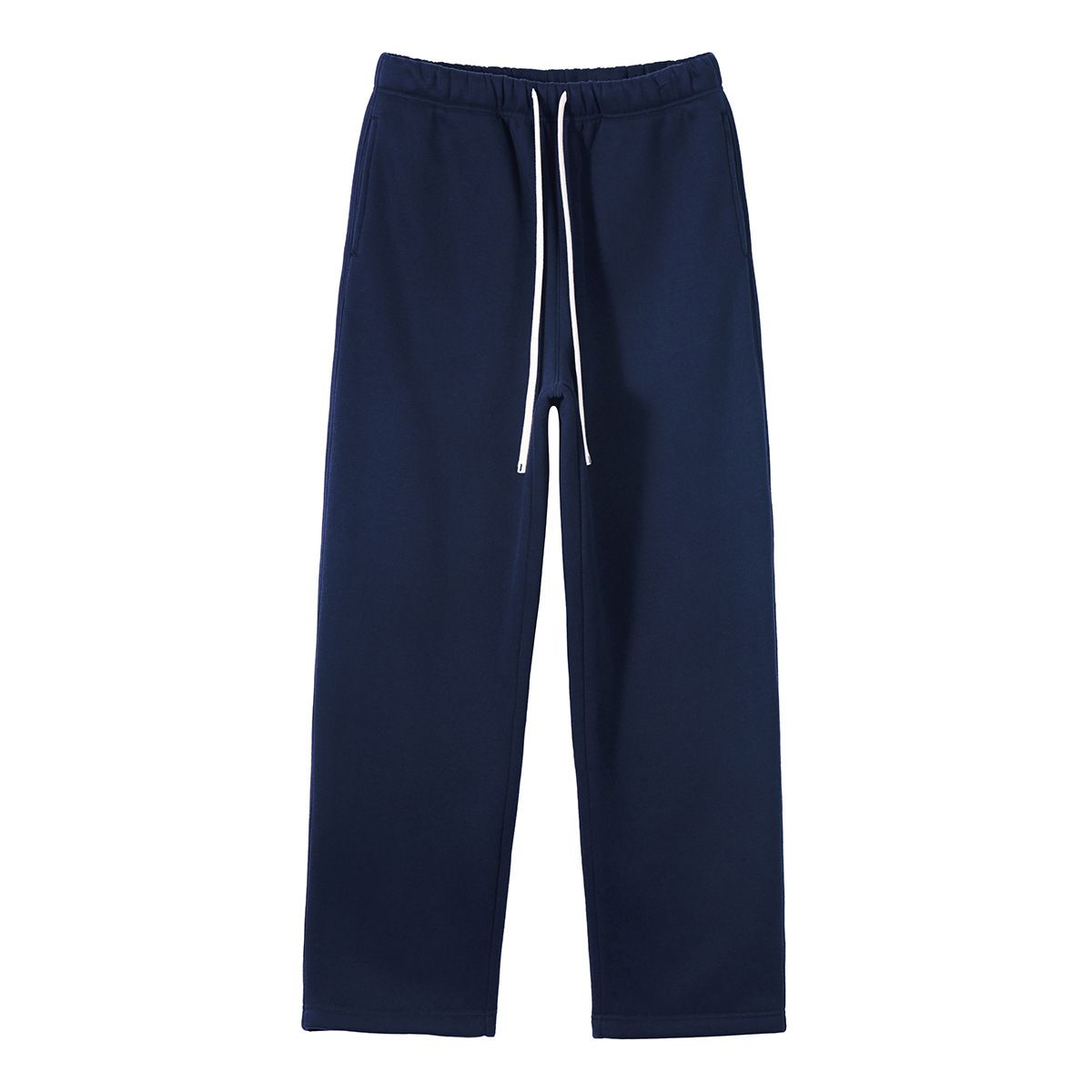 Men's Fleece-Lined Sweatpants – 350g Cotton Blend Joggers (Relaxed Fit, Straight Leg, High-Street Casual Pants For Winter, S-XXL)_viptrois.com