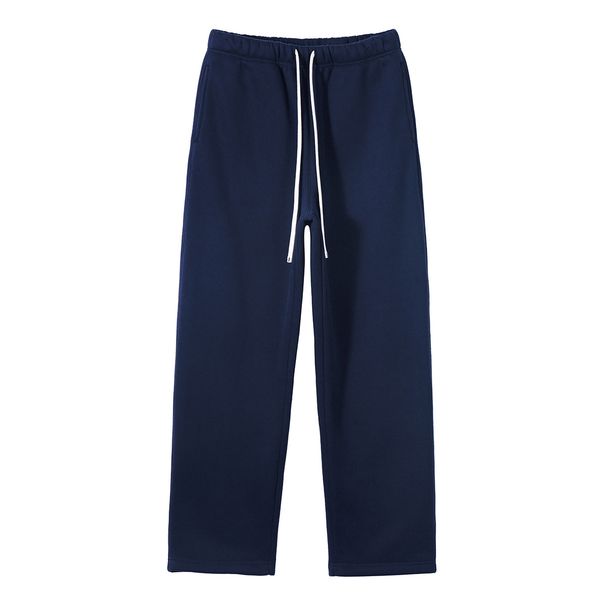Men's Fleece-Lined Sweatpants – 350g Cotton Blend Joggers (Relaxed Fit, Straight Leg, High-Street Casual Pants For Winter, S-XXL)_viptrois.com