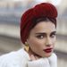 New Silver Croissant Bag Fashionable And Elegant Ladies' Headscarf Hat Hair Hat Baotou Hat_viptrois.com
