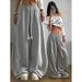 Men's Clothing Trendy Casual Women's Trousers, Foreign Trade, Loose Wide Leg, Drapey, Versatile Long Trousers_viptrois.com