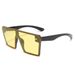 2025 Trendy Polygonal Frameless Sunglasses For Women - High-End Square Large Frame Retro Fashion (One Piece Style)_viptrois.com