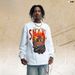 American Street Style Round Neck Long Sleeve Snake Basketball Print T-Shirt For Men And Women Couples Casual Top_viptrois.com