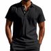 Men's Clothing Independent Station Summer Men's Loose Trend Breathable Linen Casual Lapel Button POLO Shirt Short Sleeve_viptrois.com