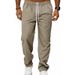 Men's Clothing Men's High Street Casual Loose Straight Leg Trousers Breathable Light Luxury Business Commuter Style_viptrois.com