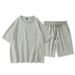 Men's Clothing Special Short Sleeved Suits For Men In Summer, Casual And Handsome, A Set Of Matching Youth Sports Men's Wear Two Piece Suits_viptrois.com