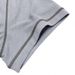 Men's Clothing Men's Round Neck Waffle Henry Short Sleeved T Shirt Men's Button Up Contrast Color Bright Line Bottoming Shirt_viptrois.com