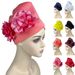 Women's Hijab hat exaggerated hat air layer side large flower hat Muslim hat Baotou hat_viptrois.com