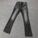 Foreign Trade American-style Cleanfit Black And Gray Textured Cool Style Washed Vintage Jeans, Slightly Flared,_viptrois.com