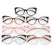 Leopard Print Anti Blue Light Flat Glasses Full Frame Cat Eye Glasses Fashion Street Shooting Face Showing Small Glasses Frame_viptrois.com