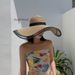 Women's Spring/Summer New Style Large Brimmed Grass Summer Seaside Travel Mesh Sunshade Premium Sunscreen Hat Men_viptrois.com