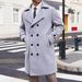 Double-Breasted Wool-Blend Trench Coat – Slim Fit Overcoat For Men (Black/Charcoal/Camel, M-XXXXL)_viptrois.com