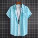 Men's Clothing Men's Casual Floral Shirt Short Sleeved 3d Printed Men's Shirt_viptrois.com