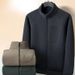 Men's Stand Collar Fleece Jacket – Premium Polar Fleece Outerwear For Business Casual & Outdoor (Black/Blue/Grey/Khaki/Green, XL-5XL)_viptrois.com