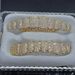 new 2026 Real Gold Plated 10 Teeth Micro Paved Full Diamond HIPHOP Bracelet Halloween Hip Hop Accessories_viptrois.com