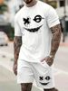 Men's Clothing Spring New Men's Short Sleeve Shorts Suit Fashion Brand Casual Suit 3D Printing Series Can Be Produced By Drawing_viptrois.com