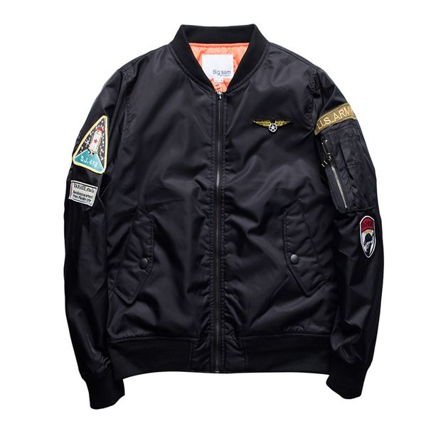 Men's Clothing Spring And Autumn European And American Trendy Baseball Uniform Men's Workwear Jacket Air Force MA1 Pilot Jacket Men's Thin Style_viptrois.com