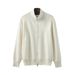 Nordmann APO Men's Clothing|Men's Sweater Autumn Winter Loose Lazy Trendy Color Block Stand Collar Casual Knitted Cardigan Jacket_viptrois.com