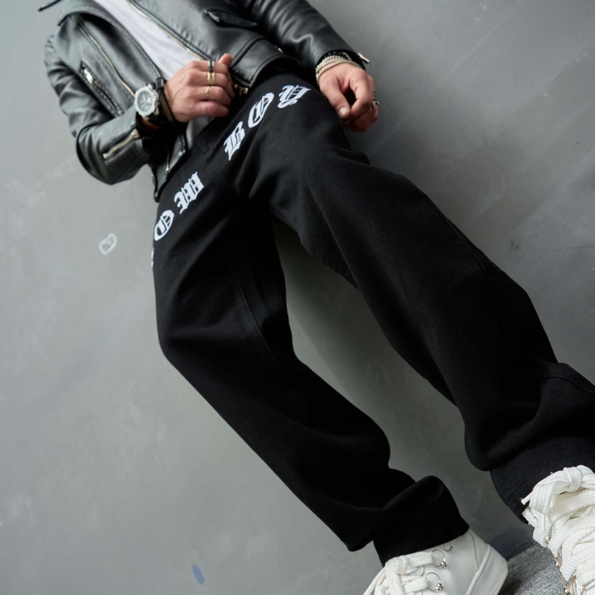 Man's clothing Retro casual jeans Men's trend slacks High street wide-leg pants_viptrois.com