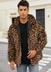 2025 Men's Best-selling Faux Fur Colored Leopard Print Jacket, Plush Contrasting Color Warm And Thick Leopard Print Jacket_viptrois.com