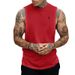 Men's Plus Size Sleeveless Vest Summer Loose Fitting Gym Fitness Bodybuilding American Style Musical Note Print Top_viptrois.com