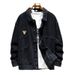 Large Size Men's Pure Cotton Denim Jacket Men's Trendy Brand Fattened Plus Size Tooling Denim Jacket Men's Clothing_viptrois.com