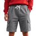 Men's Summer Sports Shorts Breathable Loose Fit Multi-Pocket Straight Squat Casual Workwear Style_viptrois.com