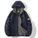 Men's Fleece Hooded Jacket – Thickened Polar Fleece Coat For Winter (XS-3XL, Black/Grey/Navy/Red/Khaki) | Unisex Warm Zip-Up Outdoor Jacket_viptrois.com