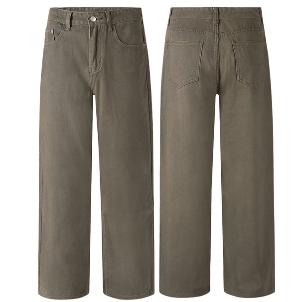 Men's Winter Fleece-Lined Jeans – Loose Straight Fit High Street Fashion Pants (S-3XL)_viptrois.com