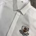 Men's Slim Fit Tencel Cotton Free Ironing Fashion Business Shirt Ribbon Badge Short Sleeved Men's Shirt_viptrois.com