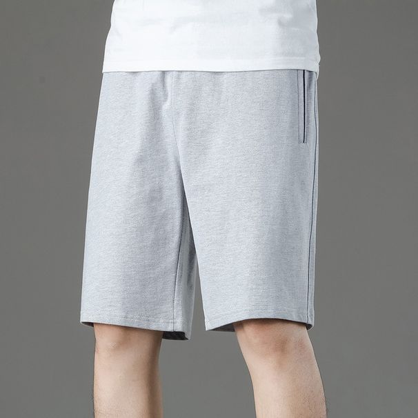 Men's Shorts Made Of Pure Outdoor Wear, Summer Sports Five Quarter Pants, Loose Oversized, All Cotton Knitted Straight_viptrois.com