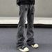 Men's Clothing Men's Straight Flared Cleanfit Pants High Street Vibe_viptrois.com
