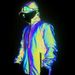 Men's Clothing Autumn and Winter Fashion Fish Scale Pattern Colorful Reflective Jacket Men's Casual Colorful Luminous Jacket_viptrois.com