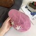 Autumn And Winter New American Retro Star Forward Hat Women's Casual Simple And Versatile Face Small Beret Painter Hat_viptrois.com