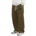 Men's Autumn New Comfortable Long Pants Loose Logo Corduroy Fabric Casual Pants_viptrois.com
