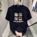 Men's Clothing Fashion Brand Casual Versatile Short Sleeved T Shirt Men's Summer New Heavy Cotton Loose Lazy Style Top_viptrois.com