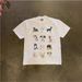 Heavyweight Pure Cotton Oversized T-Shirt For Couples Loose Short-Sleeved Dog Print Top For Women And Men 250g_viptrois.com