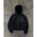 Men's Clothing Gothic American Street Cardigan Zipper Sweater Trend Thickened Cross Border Hot Hooded Top Jacket_viptrois.com