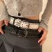 White Punk Style Y2K For Women New Summer Rivet Women's Versatile Decorative Jeans Wide Belt_viptrois.com
